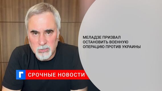Меладзе осудил и призвал остановить военную операцию против Украины