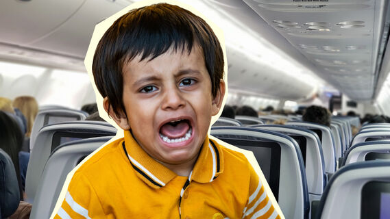 Вот почему в самолете родители игнорируют шумных детей: причина очень проста 