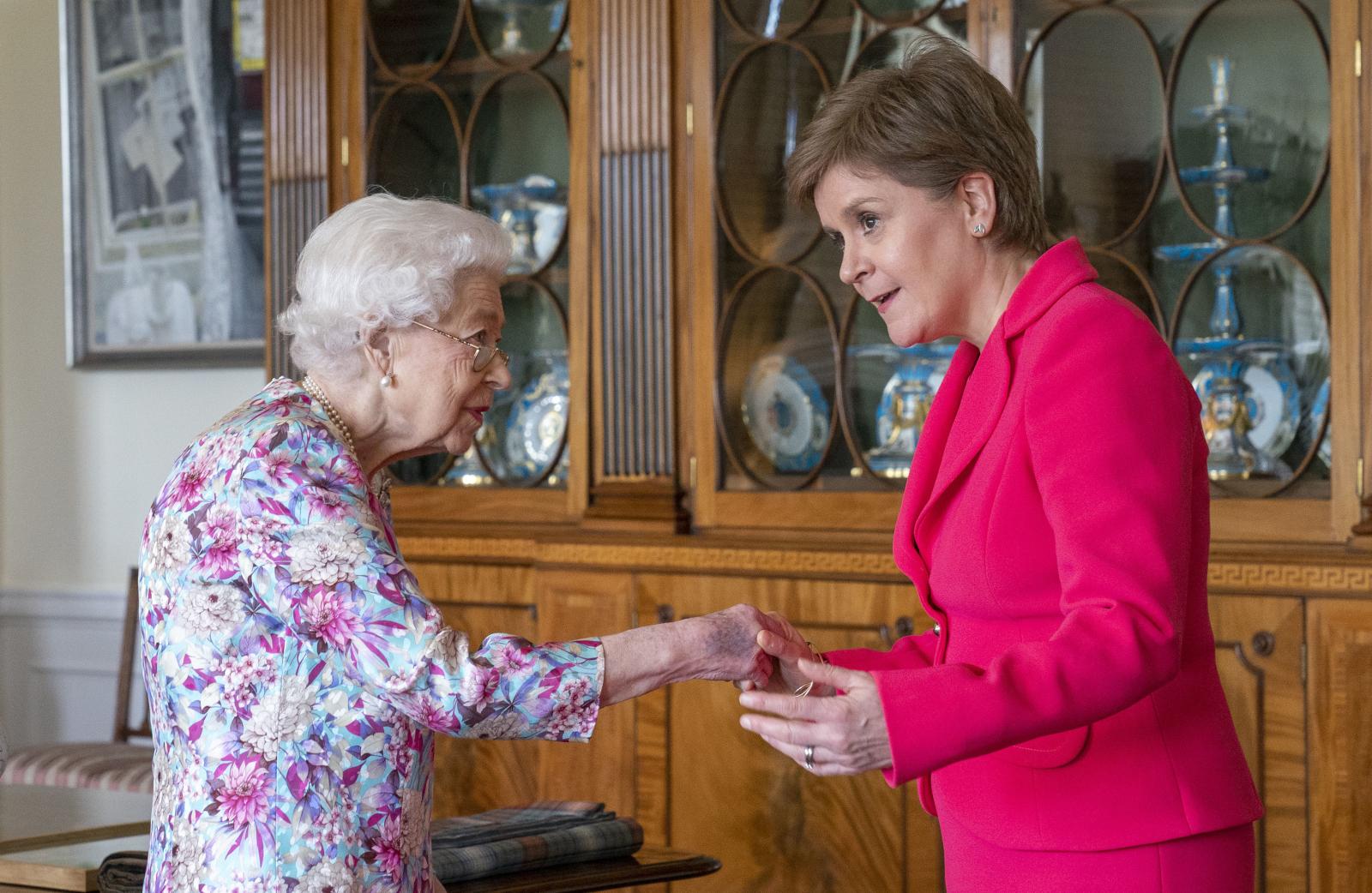 Queen Elizabeth II with Nicola Sturgeon